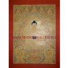 33.25" x 24.75" Shakyamuni Buddha Thangka Painting