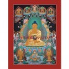 34" x 24.5" Shakyamuni Buddha Thangka Painting