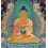 34" x 24.5" Shakyamuni Buddha Thangka Painting