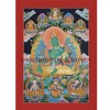 32.5" x 23.5" Green Tara Thangka Painting