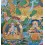 32.5" x 23.5" Green Tara Thangka Painting