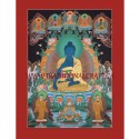 33.5" x 24.5" Medicine Buddha Thangka Painting