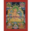 33.5" x 24" Manjushri Thangka Painting