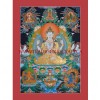 33.25" x 23.75" Chenrezig Thangka Painting