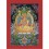 33.25" x 23.75" Maitreya Buddha Thangka Painting