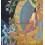 33.25" x 23.75" Maitreya Buddha Thangka Painting