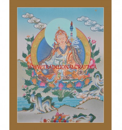 26" x 20" Guru Rinpoche Thangka Painting