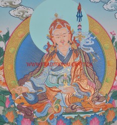 26" x 20" Guru Rinpoche Thangka Painting