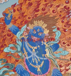 26" x 20" Vajrapani Thangka Painting