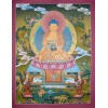 Fine Quality 29" x 22.5" Shakyamuni Buddha Tibetan Buddhist Karmakoti ThangkaThanka Painting from Patan, Nepal