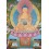 Fine Quality 29" x 22.5" Shakyamuni Buddha Tibetan Buddhist Karmakoti ThangkaThanka Painting from Patan, Nepal