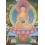 Fine Quality 29" x 22.5" Shakyamuni Buddha Tibetan Buddhist Karmakoti ThangkaThanka Painting from Patan, Nepal