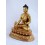 Fine Quality Hand Carved 11.75" Medicine Buddha Antiquated Gold Gilded Copper Statue Patan, Nepal