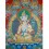 45.5" x 35" - White Tara Thangka Painting