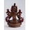 Fine Quality Hand Carved 8.5" Green Tara / Dolma Oxidized Copper Statue from Patan, Nepal
