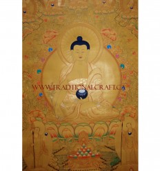 43" x 32"- Medicine Buddha Thangka Painting
