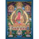 41.75”x 29” High Quality Amitabha Buddha Thangka Painting