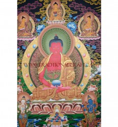 41.75”x 29” High Quality Amitabha Buddha Thangka Painting