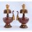 Fine Quality 9" Tibetan Buddhism 24 K Gold Gilded Copper Alloy Bhumpa Sacred Vase Set from Patan, Nepal