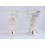Fine Quality Tibetan Buddhist Ritual 8" Silver Butter Lamps Set with Fine Hand Carvings from Patan, Nepal
