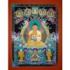 47" x 36"- Shakyamuni Buddha Thangka Painting