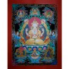 48" x 36.75" Chenrezig Thangka Painting