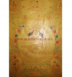43" x 32" Guru Rinpoche Thangka Painting