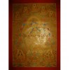 44" x 30.5" Green Tara Thangka Painting