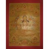 31" x 23" White Tara Thangka Painting