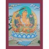 17.25" x 13" Manjushri Thangka Painting