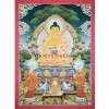 45" x 32.5" Shakyamuni Buddha Thangka Painting