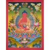30.25" x 22.5" Amitabha Buddha Thangka Painting