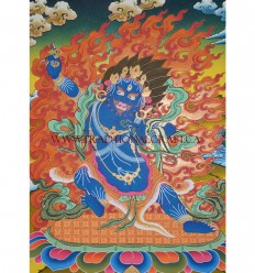 29.25" x 22.5" Vajrapani Thangka Painting