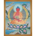 26.25" x 20.5" Amitabha Buddha Thangka Painting