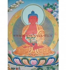 26.25" x 20.5" Amitabha Buddha Thangka Painting