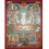 29.5" x 22.5" Chenrezig Thangka Painting
