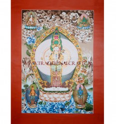 50" x 37.25"- 1000 Armed Avalokiteshvara Thangka Painting