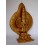 Fine Quality Hand Carved Face Painted 20" Avalokeshvara Gold Gilded Copper Statue From Nepal