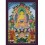 33" x 23" Shakyamuni Buddha Thangka Painting