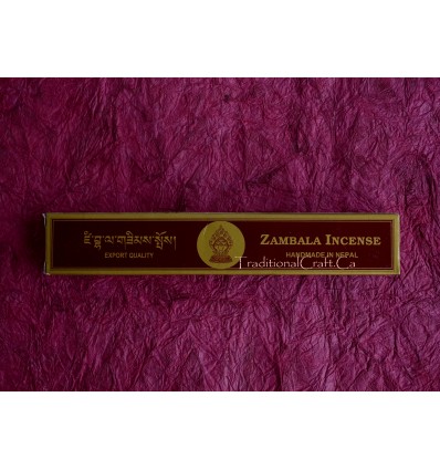 Zambala Tibetan Incense Sticks - Resins - Natural Herbal - Handmade From Nepal