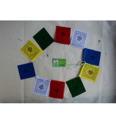 Green Tara Tibetan Prayer Flag - Handmade From Nepal for altars, cars or doors