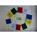 Green Tara Tibetan Prayer Flag - Handmade From Nepal for altars, cars or doors