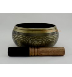 Fine Quality Itching 6" Tibetan Singing Healing Meditation Bowl Frm Patan, Nepal