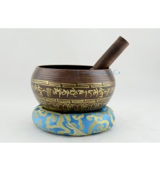 Fine Quality Itching 5.25" Tibetan Singing Healing Meditation Bowl Patan, Nepal