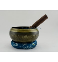 Fine Quality Itching 5" Tibetan Singing Healing Meditation Bowl Frm Patan, Nepal