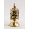 Finely Hand Carved 4" Table Top Tibetan Buddhist Prayer Wheel - Handmade Nepal