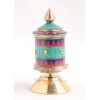 Finely HandCarved 5.25" Table Top Tibetan Buddhist Prayer Wheel - Handmade Nepal