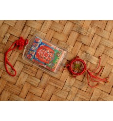 Medicine Buddha Protection Tibetan Car Hanging Amulet - Handmade in Nepal