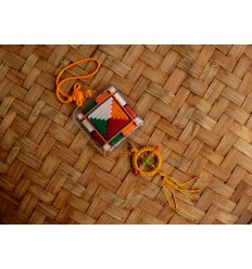 Thangtong Gyalpo Protection Tibetan Car Hanging Amulet - Handmade in Nepal