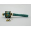 Hand Carved Tibetan Buddhist 4" Hand Held Prayer Wheel - Handmade Nepal